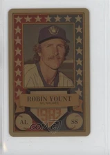 1983 Perma-Graphics/Topps Credit Cards All-Stars Gold Robin Yount HOF