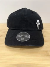 Bioworld, Scream Ghost Face Adjustable Buckle Embroidered Hat, Black, One Size