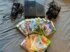 Microsoft Xbox 360 E Bundle, Console, Controllers, Charging Station And Games