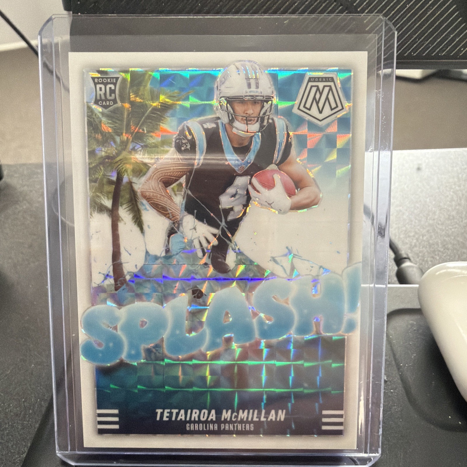 2025 Panini Mosaic - Tetairoa Mcmillan - White Splash /25 - SSP