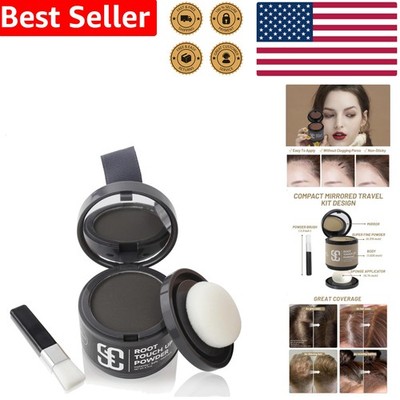 Hair Root Touch Up Powder Black Concealer for Thinning Hair & Gray Coverage