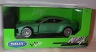 Welly Diecast 1:24 Aston Martin Valour Light Green Opening parts New in Box