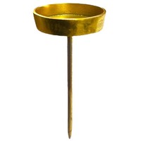 Aluminium Kerzenpick, Kerzenhalter FüR Adventskranz, Kerzenteller. Ø6,5Cm Gold
