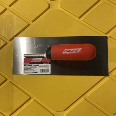 Wallboard Curved Drywall Trowel Tapered 11 Inch Blade Soft Grip 046-031