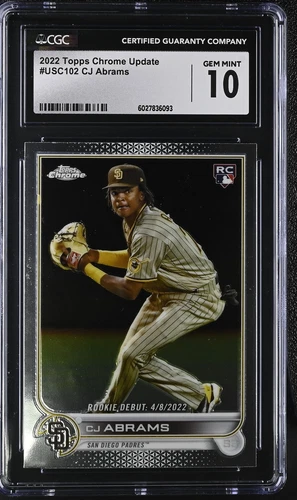 2022 Topps Chrome Update CJ Abrams #USC102 CGC 10