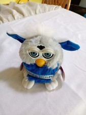 Vtg 1999 Millennium Furby Special Limited Edition Silver Blue Tiger TESTED WORKS