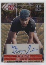 2021 Leaf Pro Set Metal 1991 Base Red Wave Bryan Acuna #PS1-BA2 Auto 0a17