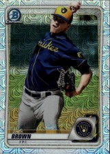 2020 Bowman Zack Brown #BCP-34 Chrome Prospects Mojo Refractor Milwaukee 22M
