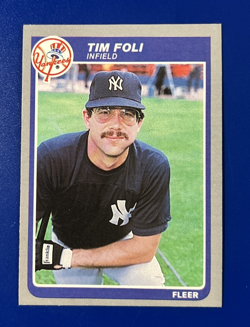 1985 Fleer Baseball Tim Foli New York Yankees #126
