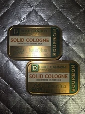 Duke Cannon Supply Co. Solid Cologne Bourbon OAK BARREL 1.5 oz. Lot Of 2