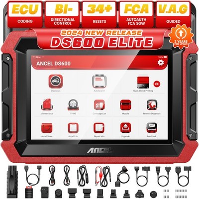 ANCEL DS600 OBD2 Bidirectional Scanner Diagnostic Tool ECU Coding Active Test
