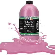 Pouring Masters Bubble Gum Pink 32-Ounce (Quart) Acrylic Pouring Paint