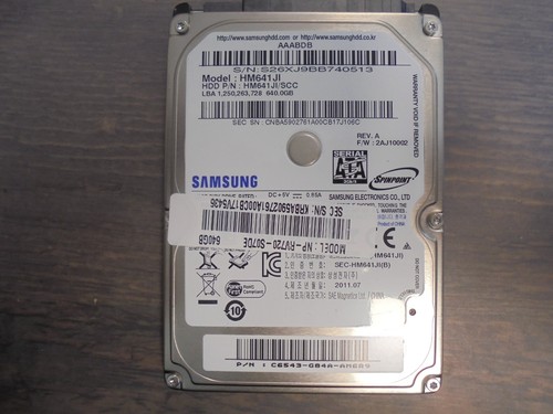 SAMSUNG HM641JI, 2,5 Zoll, 640GB SATA III Interne Festplatte