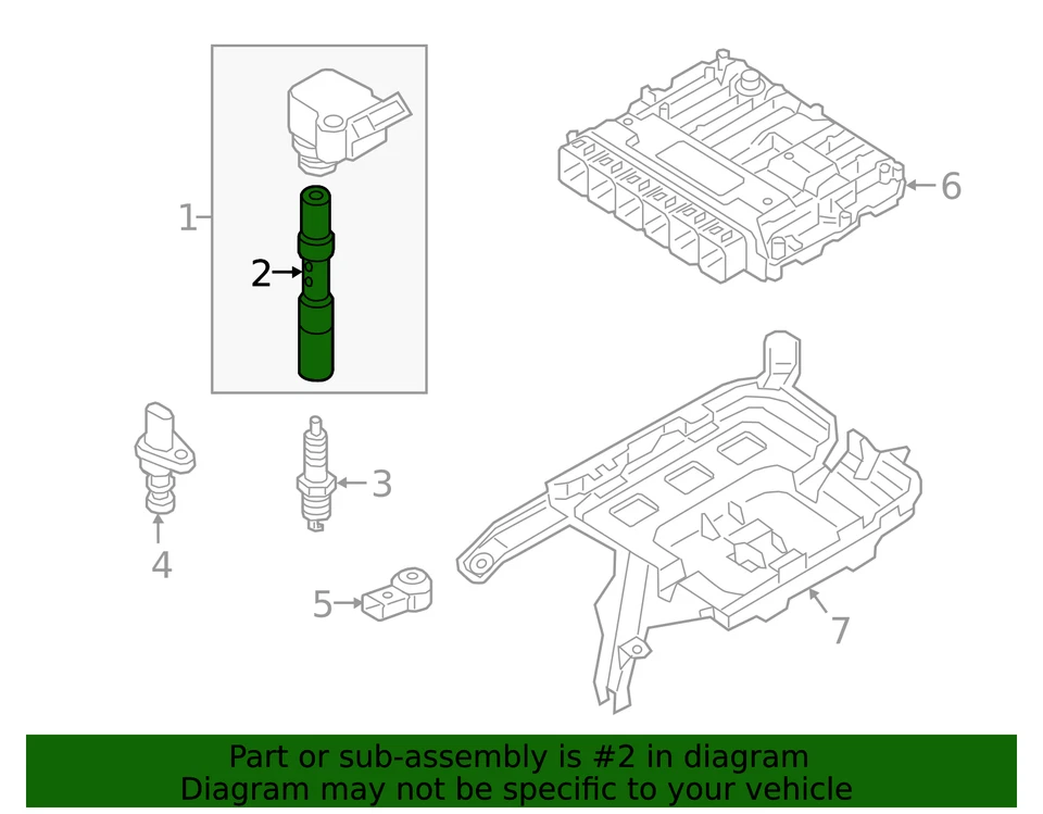 Conector de bobina de encendido original Audi 06H-905-199-C Foto 2 de 2