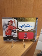 Jared Weaver 2025 Topps Tier One Top Shelf Signature /99 On Card Auto Angels