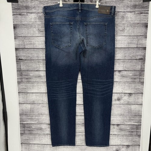 AUTHENTIC Men's DIESEL BUSTER 850K Slim TAPERED BUTTON Denim Jeans 40x32 Stretch - Picture 3 of 8