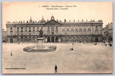 Vintage Nancy France Place Stanislas Townhall Antique Postcard A348