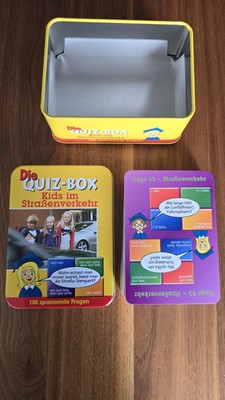Die Quiz-Box Kids im Straßenverkehr 100 Fragen TOP-ZUSTAND Vollständig