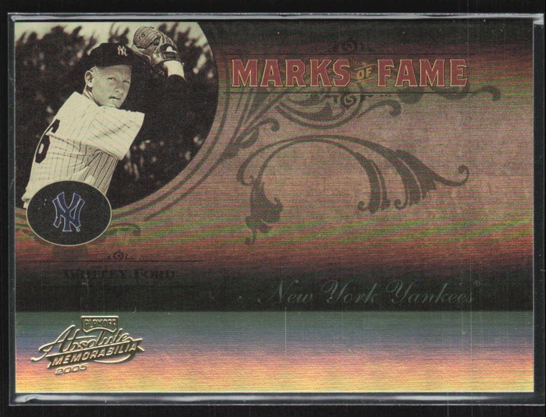 Whitey Ford 2005 Playoff Absolute Marks of Fame Spectrum /25 #MF-16 New York