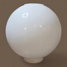 Victorian Parlor GWTW Lamp 10" Shade Antique Milk Opal Glass Globe 4" Fitter