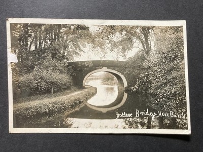 Hatlex Brücke Hest Bank Lancaster Echtfoto Vintage Postkarte U9