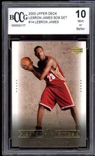 Lebron James Rookie Card 2003-04 Upper Deck #14 BGS BCCG 10 (holder issue). rookie card picture
