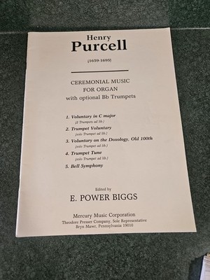 Henry Purcell Ceremonial Music for Organ with Trumpets  E Power Biggs