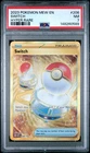 2023 POKEMON MEW EN-151 HYPER RARE #206 SWITCH PSA 7