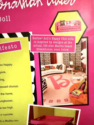 Barbie Loves Jonathan Adler Puppe - 2009 Pink Label 50th Anniversary N6579 Neu in OVP - Bild 13 von 16
