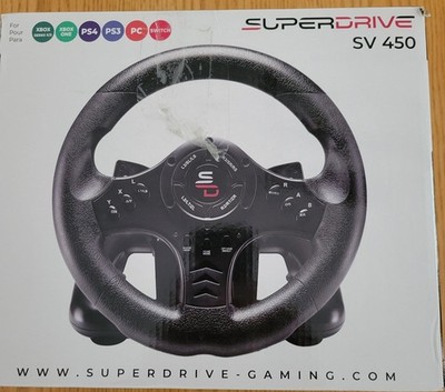 SUBSONIC - Superdrive SV450 Steering Wheel. Racing Wheel with pedals