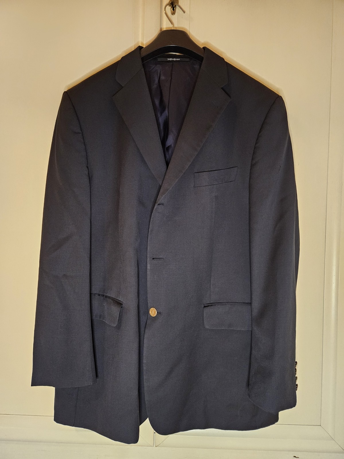 Giacca d'abito elegante Yves Saint Laurent Taglia 58 Uomo Lana Vergine
