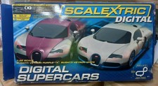 Scalextric Digital Supercars Bugatti Veyron Set C1322 1:32 2 Cars + Track