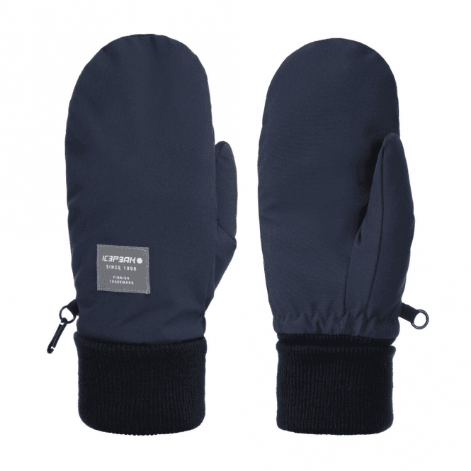 Icepeak Junior Hayingen Mittens: Dark Blue: M