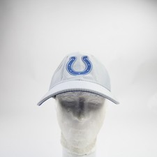 Indianapolis Colts New Era 39thirty Fitted Hat Unisex Gray Used ML