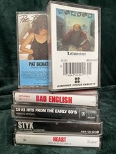 Classic Rock Cassette Lot of Six 60's, 70's, 80's  Kansas  Benatar  Motown 