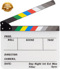 Acrylic Directors Clapboard Film Clapper Board Cut Action Scene Slate
