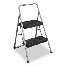 Cosco 11137PBL1E 28.13 in Height 2-Step Folding Steel Step Stool - Cool Gray New
