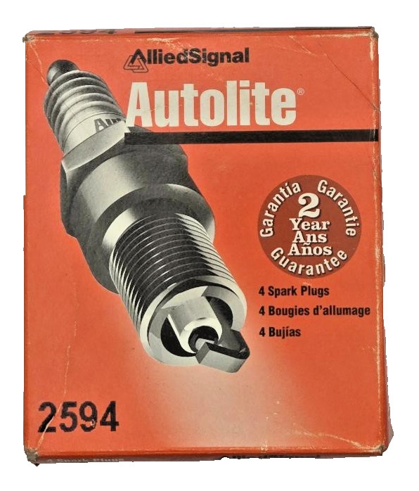 Autolite spark plugs No. 2594 standard tip NOS 4 pack copper core