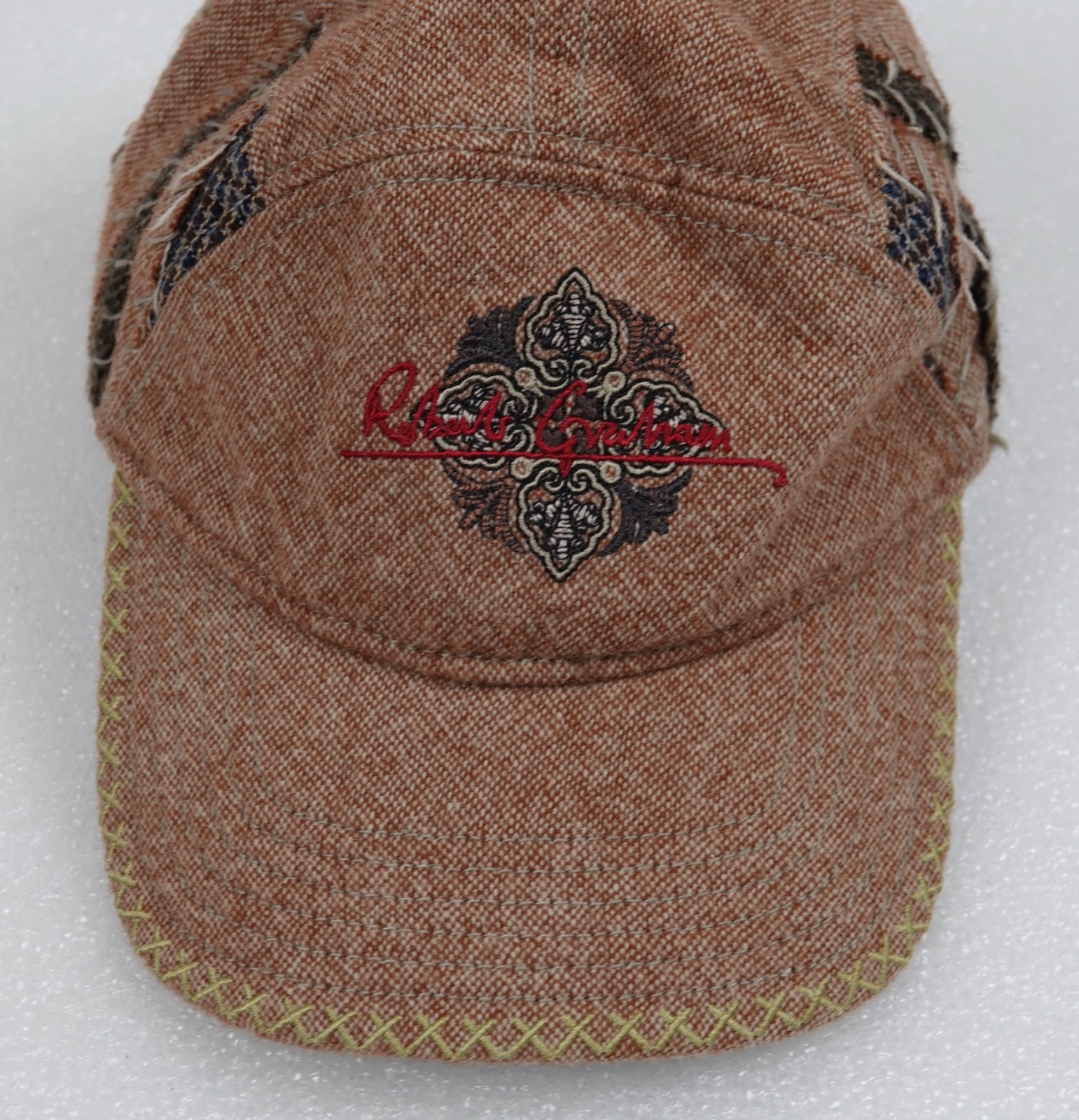 VINTAGE ROBERT GRAHAM BASEBALL PATCHWORK TWEED CA… - image 2