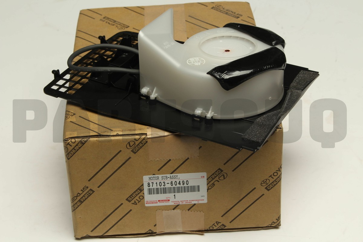 ムー 8710360490 Genuine Toyota MOTOR SUB-ASSY, BLOWER W/FAN(FOR