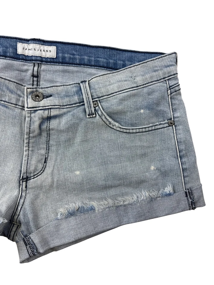 NUEVO Pantalones Cortos James Jeans Para Mujer Charlie Sueltos Novio Denim Jean Dobladillo Enrollado 29 Foto 2 de 4