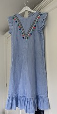 Ladies Long striped Tassel Dress. Size S. New With Tags