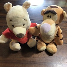 Disney Baby Winnie the Pooh Bear 11   TIgger 11" Plush Rattle Crinkle Ears
