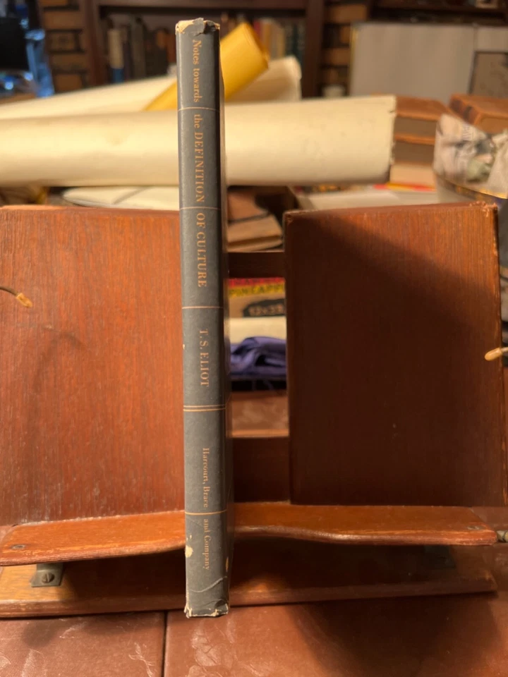 HTF 1949 1st Ed US T.S. Eliot Definition of Culture Dust Jacket Nobel Prize Gift Foto 2 de 4