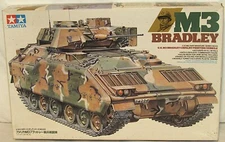 Tamiya #3631 M3 Bradley U.S. Cavalry Fighting Vehicle 1:35 Scale Open Box - NOS