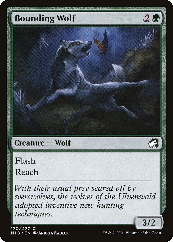 Magic the Gathering (mtg): MID: Bounding Wolf - Foil | eBay