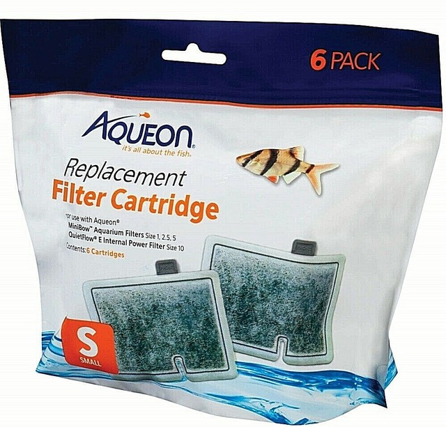 Aqueon Replacement Filter Cartridge 6 PACK Aquarium Water Filters