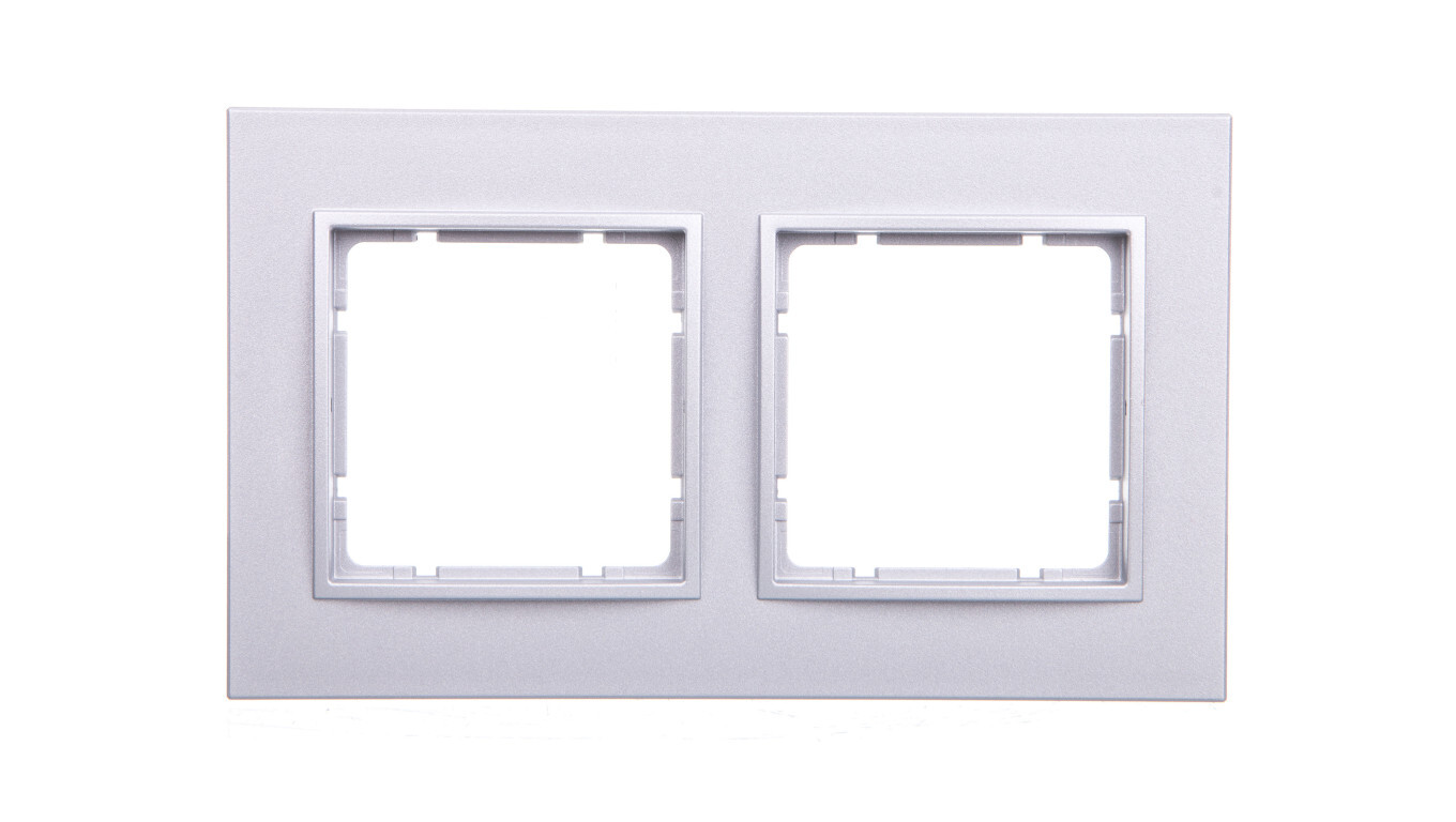 Berker B.7 Double frame, aluminum, matt 10126424 /T2UK