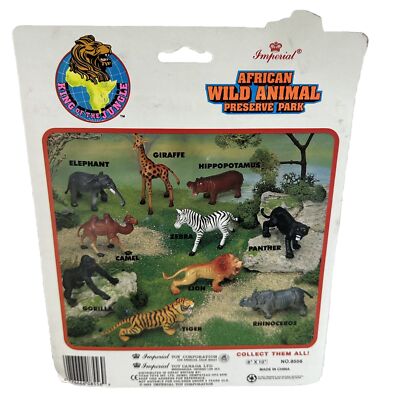 1993 Imperial Toy Corp African Wild Animal Preserve Park Vtg 4