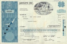 JANTZEN INC - Swim Suits  now Jantzen Brands Corporation Los Angeles CA 